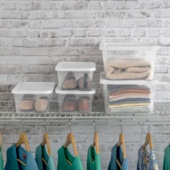 16qt Clear Storage Box With Lid White - Brightroom™ -Daily Comfort Store GUEST 69ac66f0 fc6c 400d beca eb29784649e1