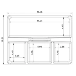 Divided Caddy Organizer White - Brightroom™: Utility Storage Cart, Polypropylene, Universal Storage, 1 Year Warranty -Daily Comfort Store GUEST 6aed00fe 8773 4f98 8d25 376de547b50e