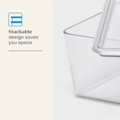 6L Stacking Clear Bin With Lid - Brightroom™: PET Material, Stackable Storage For Crafts & Cleaning Supplies -Daily Comfort Store GUEST 6b3a888c a2dd 4416 a6f3 4fe3a6af7df2