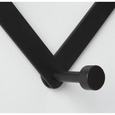 Accordian 10 Hooks Rail Matte Black - Brightroom™ 4 Accordian 10 Hooks Rail Matte Black - Brightroom™ - Image 2