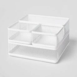 Mesh Desk Organizer White - Brightroom™: Steel Office Supplies Holder, Desk Drawer Organizer, 8"x8"x4.5" 7 Mesh Desk Organizer White - Brightroom™: Steel Office Supplies Holder, Desk Drawer Organizer, 8"x8"x4.5" -Daily Comfort Store GUEST 6fccaa87 3f24 4abf 91d0 9a8c922be284