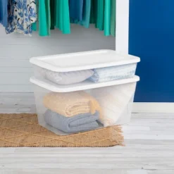 90qt Clear Storage Box White - Brightroom™ -Daily Comfort Store GUEST 74edbbb7 8a3a 4833 ac88 af0bbe424017