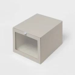 Hardside Fabric Front Open Bin Gray - Brightroom™ -Daily Comfort Store GUEST 76031017 0666 4bfe a8d2 871e4e40aef6