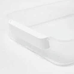 Click In Place 6.7qt Clear Shallow Plastic Storage Bin With White Latch For Home And Office Organization - Brightroom™ -Daily Comfort Store GUEST 763a01d1 1b98 487f a653 611b2a3ab6eb