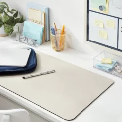 Non-Slip Rollup Desk Mat Beige/Tan - Brightroom™