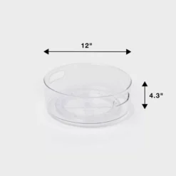 All Purpose Turntable Storage Clear - Brightroom™: PETG Utility Bin, 12"x12", 486 Volume, Spot Clean -Daily Comfort Store GUEST 7c02bd89 ebb1 432a b4d8 33e7490275a0