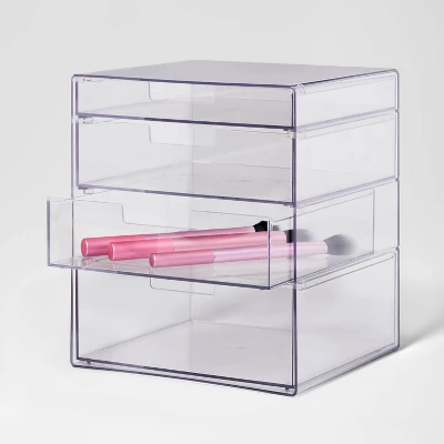 4 Drawer Stackable Countertop Organizer Clear - Brightroom™ 5 4 Drawer Stackable Countertop Organizer Clear - Brightroom™ - Image 3