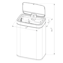 Motion Wastebasket With Liner - Brightroom™ -Daily Comfort Store GUEST 7f75f16e 95a3 4cab a642 97207e054cc7