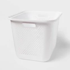 Large Decorative Plastic Bin With Cutout Handles - Brightroom™ -Daily Comfort Store GUEST 8042b247 d9e2 4bbb b780 b457f7d708f4