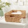 Woven Water Hyacinth Folio Bin - Brightroom™: Handwoven Decorative Basket For 13" Cube Storage, Multicolor Naturals -Daily Comfort Store GUEST 804a94ef 799f 4e64 abf8 1d9a1ddfceab