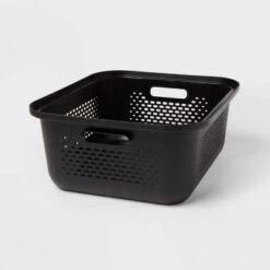 Small Decorative Plastic Bin With Cutout Handles - Brightroom™ -Daily Comfort Store GUEST 80fa406d f164 4001 b0c0 406b1bce2bd5