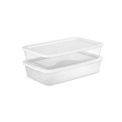 41qt Clear Under Bed Storage Box White - Brightroom™ -Daily Comfort Store GUEST 81daf41e fce0 428e 916d e66a43dfc88c