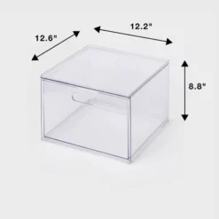 All Purpose Single Drawer Storage Clear - Brightroom™ -Daily Comfort Store GUEST 82f7b8b7 ac2c 452b 9e39 11a2e67c57d2