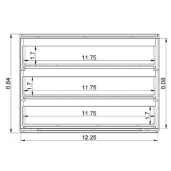 All Purpose 3 Drawer Storage Clear - Brightroom™ -Daily Comfort Store GUEST 832698ca 3ff5 4af9 86b8 cac960d3fd13