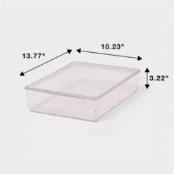 6L Stacking Clear Bin With Lid - Brightroom™: PET Material, Stackable Storage For Crafts & Cleaning Supplies -Daily Comfort Store GUEST 83c1b48c 9969 4396 8a0e 3b3350431ffc