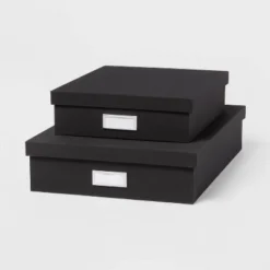 Canvas Desk Storage Box Set Of 2 - Brightroom™ -Daily Comfort Store GUEST 865b7d07 3a75 494b 99e8 39d25c3e9964