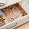6 Compartment Plastic Drawer Flatware Organizer - Brightroom™: Clear In-Drawer Silverware Tray, Contemporary Style -Daily Comfort Store GUEST 8737b864 9b43 4839 868b 0b77bc788f71