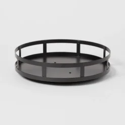 1-Tier Metal Lazy Susan Turntable Black - Brightroom™: Round Steel Serving Tray, Powder-Coated Finish, 11" Diameter 7 1-Tier Metal Lazy Susan Turntable Black - Brightroom™: Round Steel Serving Tray, Powder-Coated Finish, 11" Diameter -Daily Comfort Store GUEST 8d0e100a fc78 4e6b 8d63 7591661f0870