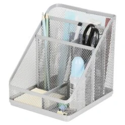 Mesh Medium Desktop Organizer Silver - Brightroom™: Steel Desk Tool Holder, Office Supplies, 7"x7"x6" 9 Mesh Medium Desktop Organizer Silver - Brightroom™: Steel Desk Tool Holder, Office Supplies, 7"x7"x6" -Daily Comfort Store GUEST 90dd885d 13ca 43ee 8a4f 82307486fd17
