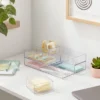 Acrylic Desk Drawer Organizer Clear - Brightroom™: Office & Stationery Holder, 20% Recycled Plastic, 12"x8"x4"