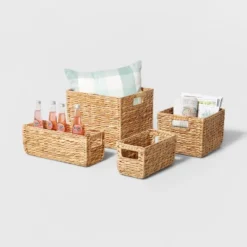 Woven Water Hyacinth Milk Crate - Brightroom™ -Daily Comfort Store GUEST 9365bfe9 dbd8 490b ac54 8d2b5765ece7