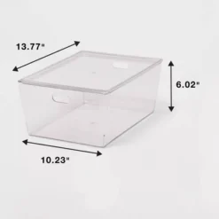 11L Stacking Clear Bin With Lid - Brightroom™ 9 11L Stacking Clear Bin With Lid - Brightroom™ -Daily Comfort Store GUEST 973f29b9 9d5b 46f2 aff6 041608213023