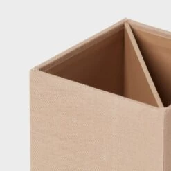 Canvas Pencil Cup Light Brown- Brightroom™: Desk Organizer, Office Supplies, Polyester Canvas, 4.25" Height, -Daily Comfort Store GUEST 984e3092 dea2 411d 986c 5cb9bf369d6b