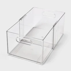 All Purpose Clear Expandable Bin Small - Brightroom™ -Daily Comfort Store GUEST 9861b291 2bbd 4556 83a9 4a23135f5aab