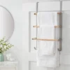 Over The Door Tiered Towel Rack With Wood - Brightroom™ -Daily Comfort Store GUEST 98778a7f 8e0c 4c4a 9552 90944b50a1f8