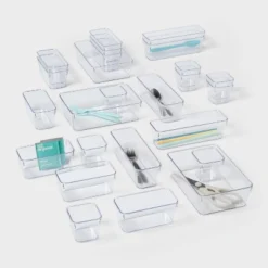 25pc Drawer Flatware Organizer - Brightroom™: Clear In-Drawer Storage, PETG Material, Contemporary Style, Hand Wash 8 25pc Drawer Flatware Organizer - Brightroom™: Clear In-Drawer Storage, PETG Material, Contemporary Style, Hand Wash -Daily Comfort Store GUEST 99fe46dc 967e 4025 ace4 d84399da9bb8