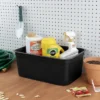 Folio Heavy Duty Storage Bin - Brightroom™: Black Plastic, Stackable, Portable, Universal Storage, 18.6 Volume Capacity -Daily Comfort Store GUEST 9a64636b 50d6 4f43 ab5f b628388e071b