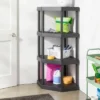 4 Tier Plastic Corner Shelf Unit Black - Brightroom™ -Daily Comfort Store GUEST a03c6b57 6643 490f 8daf 74311000e480