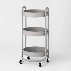 3 Tier Round Metal Utility Cart - Brightroom™ -Daily Comfort Store GUEST a3f8786e 2813 41c1 b303 d6f067556317
