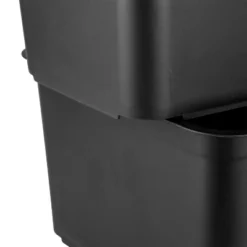 26.2qt Heavy Duty Storage Bin - Brightroom™: Black Plastic, Stackable & Portable, Universal Storage Solution -Daily Comfort Store GUEST aa51cd5b 4790 4d5a ac45 a42255c74a0d 1