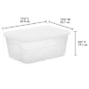 16qt Clear Storage Box With Lid White - Brightroom™ -Daily Comfort Store GUEST ab290166 2d57 4334 81d3 640a8635298d