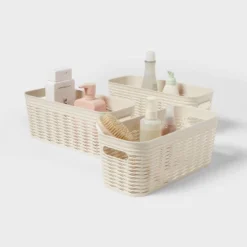 3pk Wave Half Medium Decorative Baskets Cream - Brightroom™ -Daily Comfort Store GUEST ae8d7269 73e1 4c7d a081 9d0e7946ed6a