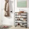 5 Tier Shoe Rack Black Metal With Natural Wood - Brightroom™ -Daily Comfort Store GUEST af7cae0b 946e 4802 b998 c51159d751f1