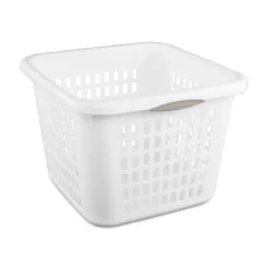 1.5bu Plastic Square Laundry Basket - Brightroom™: Medium White Clothes Hamper With Built-In Handles, Portable Storage 10 1.5bu Plastic Square Laundry Basket - Brightroom™: Medium White Clothes Hamper With Built-In Handles, Portable Storage -Daily Comfort Store GUEST b3a07e8d 196b 494f a6c1 dc231ca035ec