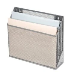 Mesh Hanging File Sorter With Keyholes Silver - Brightroom™: Steel File Organizer & Holder, Hanging Storage Bin -Daily Comfort Store GUEST b962d082 af4e 4a2b 885a 47670734af09