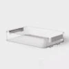Click In Place 6.7qt Clear Shallow Plastic Storage Bin With White Latch For Home And Office Organization - Brightroom™ -Daily Comfort Store GUEST bae01562 2d78 4e7d a7d9 455947bae630