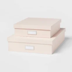 Canvas Desk Storage Box Set Of 2 - Brightroom™ -Daily Comfort Store GUEST bb30d296 8cf4 469e ae91 77a1c9edf87d