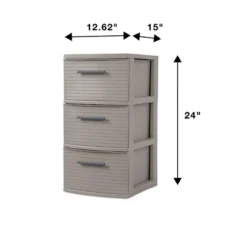 3 Drawer Medium Tower Dark Gray - Brightroom™: Plastic Storage Drawers, Portable Universal Storage, No Assembly Required 13 3 Drawer Medium Tower Dark Gray - Brightroom™: Plastic Storage Drawers, Portable Universal Storage, No Assembly Required -Daily Comfort Store GUEST bf6392a9 b2b1 474e a697 9d1f08e3c887