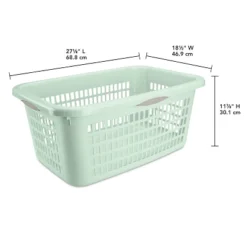 2bu Laundry Basket Green - Brightroom™: Portable Plastic Clothes Organizer With Built-In Handles, 70.4L Capacity -Daily Comfort Store GUEST bf6d6838 7b62 4ace b231 ccf3540e846b