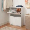 Laminate Pivot Open Shoe Cabinet White - Brightroom™ -Daily Comfort Store GUEST c4d70cfb 7fdb 4166 a55c b11dc54ee24e