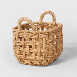 Twisted Open Checkered Weave Milk Crate Natural - Brightroom™ -Daily Comfort Store GUEST c73b6fc8 7d7f 4276 bc5a 71780c6e1456