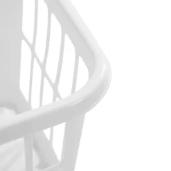 1.25bu Laundry Basket White - Brightroom™: Plastic Clothes Hamper With Built-In Handles, Medium Size, Portable Storage -Daily Comfort Store GUEST c75b598d e861 4b67 972a 990b3e24858f