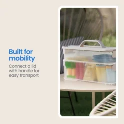 Click In Place 4.5qt Clear Slim Plastic Storage Bin With White Latch For Home And Office Organization - Brightroom™ -Daily Comfort Store GUEST c88ebed7 2251 4338 92f3 29cf140b56dc