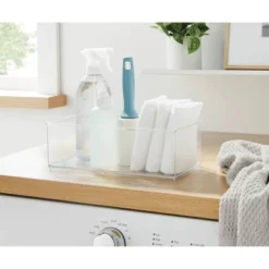 12" X 6" X 4" All Purpose Storage 1/2 Storage Bin - Brightroom™: Clear Plastic Decorative Container, No Assembly Required -Daily Comfort Store GUEST c9536262 b5ce 4303 9455 f10d7d6b7fbc