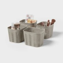 4pk Wave Decorative Basket Mini Gray - Brightroom™ 7 4pk Wave Decorative Basket Mini Gray - Brightroom™ -Daily Comfort Store GUEST cf9f0926 ad9e 4790 bb70 835c264b6735
