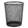 Mesh Waste Basket Black - Brightroom™: Steel, 3 Gallon, Nonslip Base, Fingerprint-Resistant, Indoor Mesh Trash Can -Daily Comfort Store GUEST d02a6d9b 9221 46ec b37b 9676a4a1940e